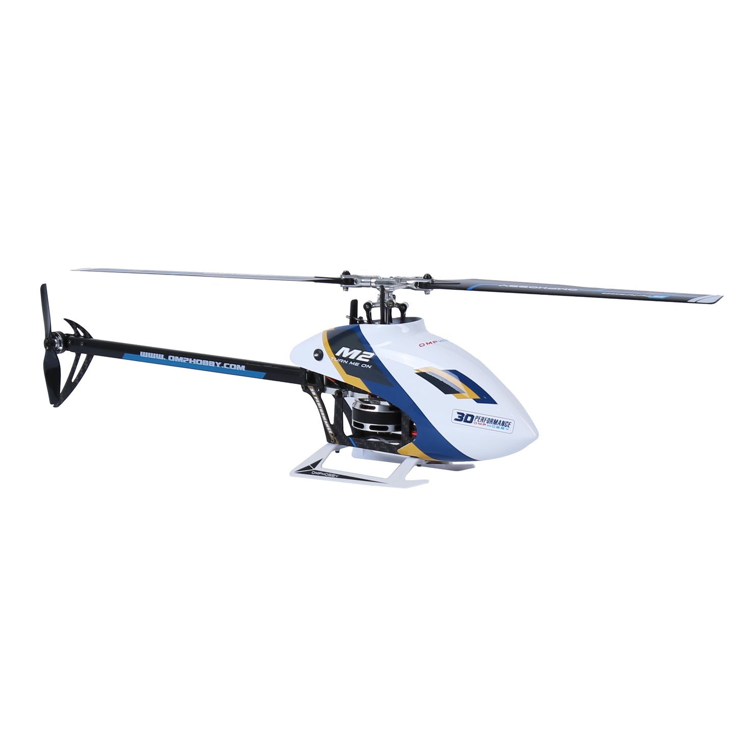 *NEW* OMPHOBBY 3D Helicopter M2 EVO MK2 BNF, WHITE (Pre-Order)